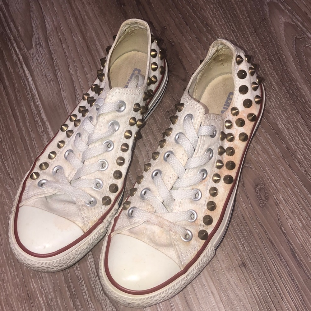 Studded converse Chuck Taylor shoes
